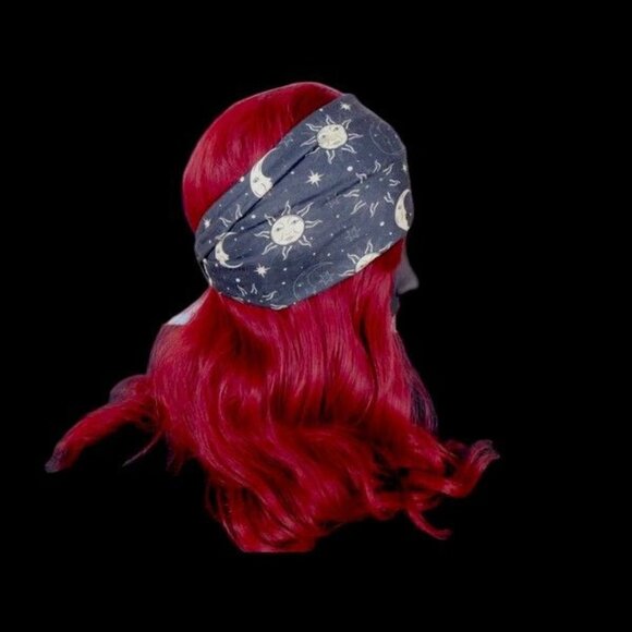 Moon & Sun Celestial Headband - Dark Witchy Boho Stretch - New - Picture 8 of 8